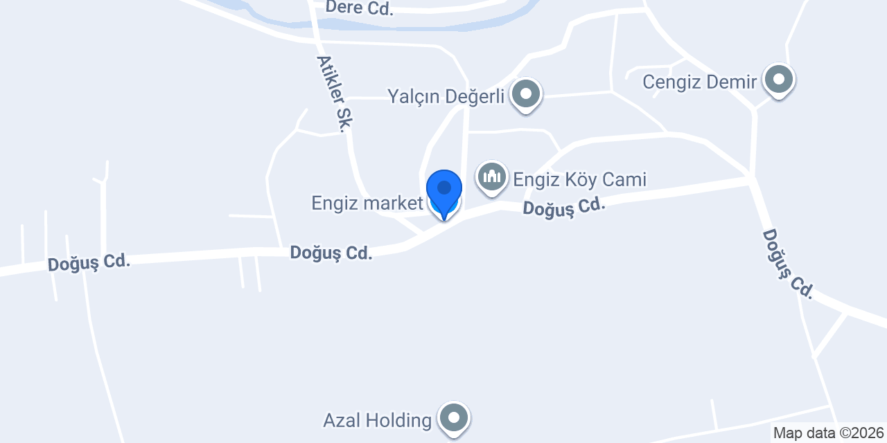 Engiz market konumu