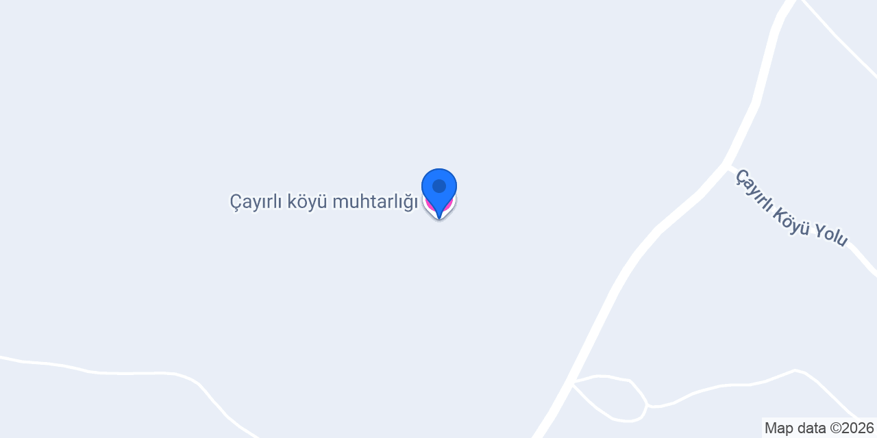 Çayırlı köyü muhtarlığı konumu
