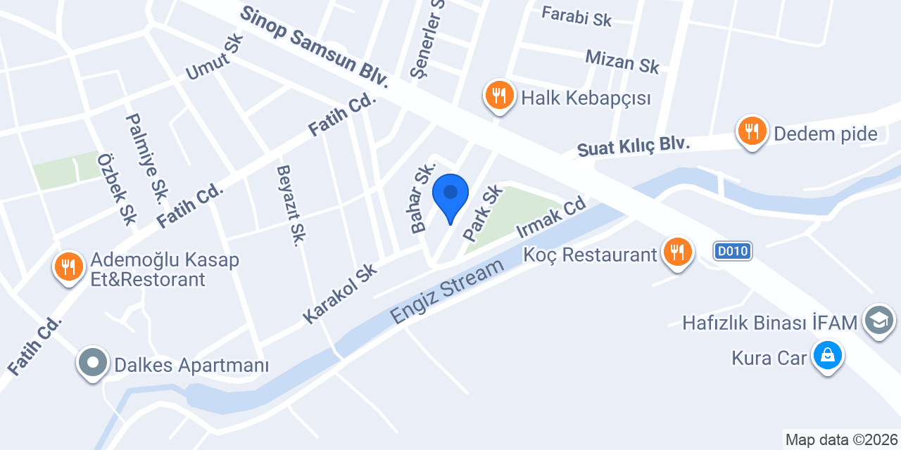 Engiz Rent A Car konumu