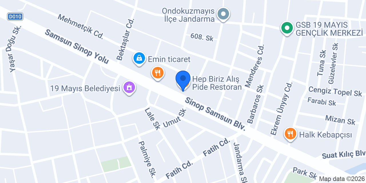 Hep Biriz Alış Pide Restoran konumu