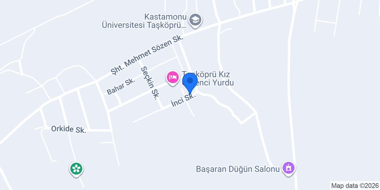Taşköprü Gürses Kız Öğrenci Evi konumu