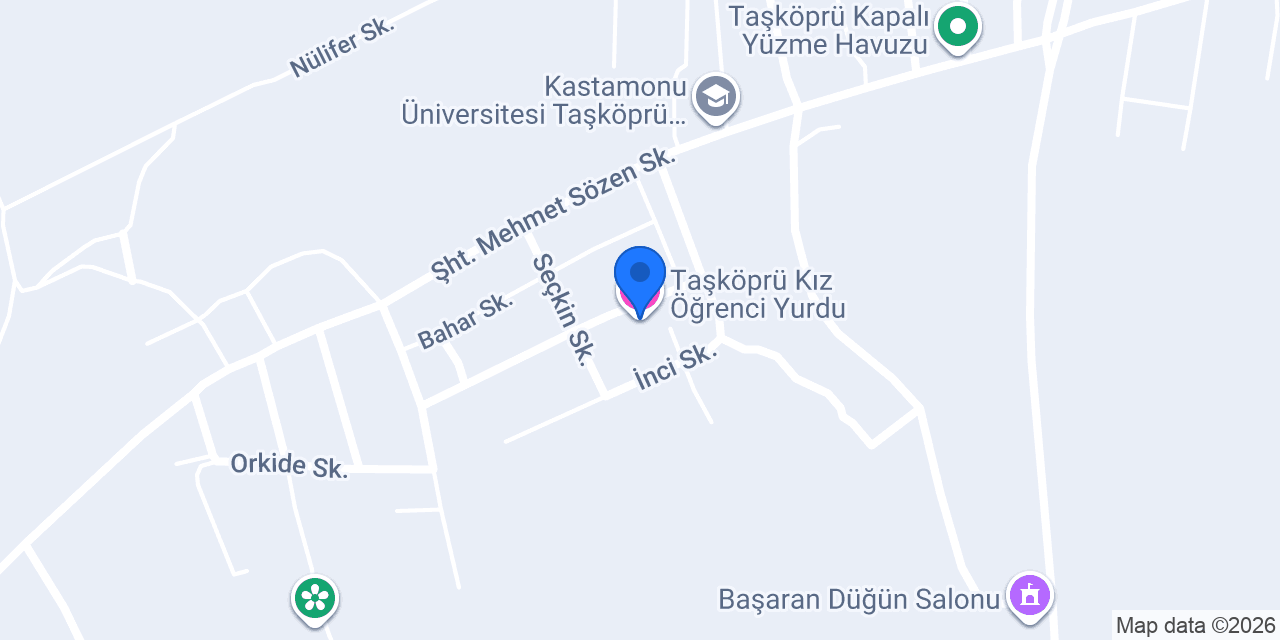 Taşköprü Kız Öğrenci Yurdu konumu