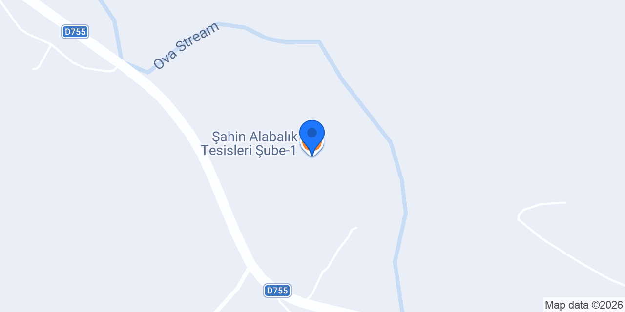 Şahin Alabalık Tesisleri Şube-1 konumu