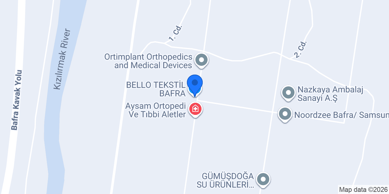 BELLO TEKSTİL BAFRA konumu