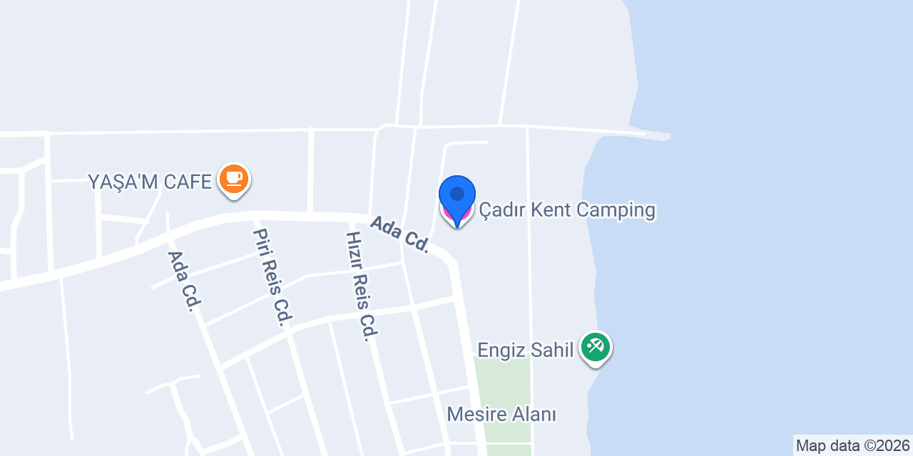 Çadır Kent Camping konumu
