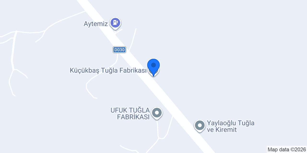 Küçükbaş Tuğla Fabrikası konumu