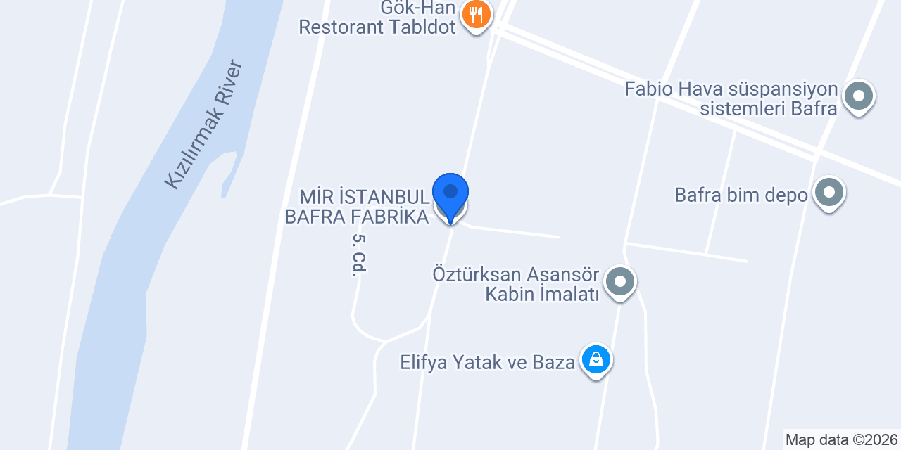 MİR İSTANBUL BAFRA FABRİKA konumu