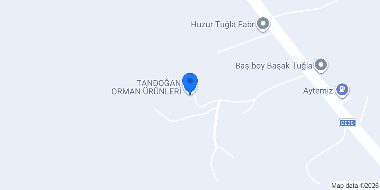 TANDOĞAN ORMAN ÜRÜNLERİ konumu