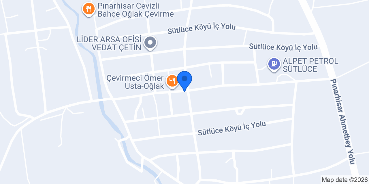 Sütlüce Sağlık Evi konumu