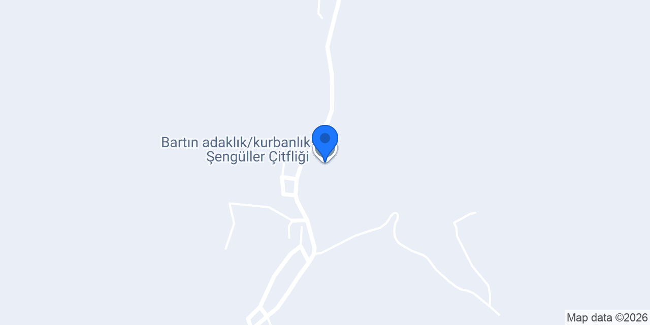 Bartın adaklık/kurbanlık Şengüller Çitfliği konumu