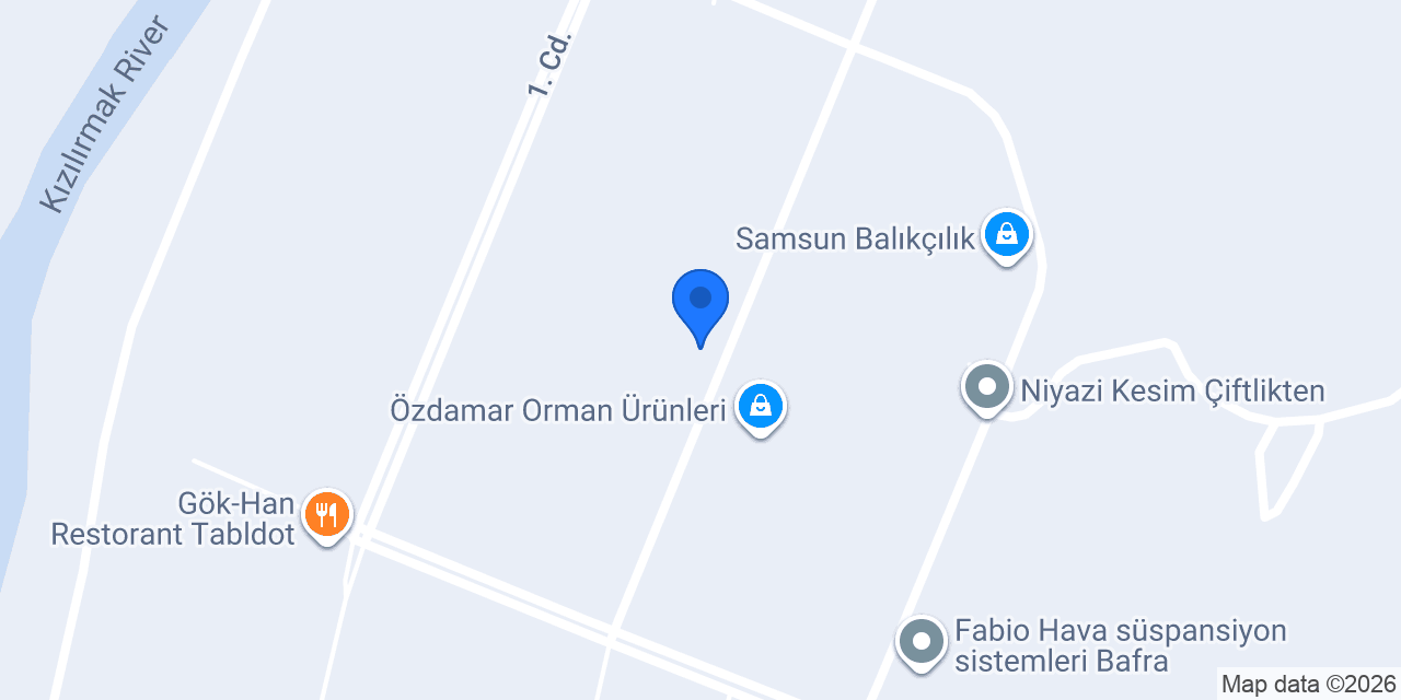 Özdamar Kereste Ve Orman Ürünleri konumu