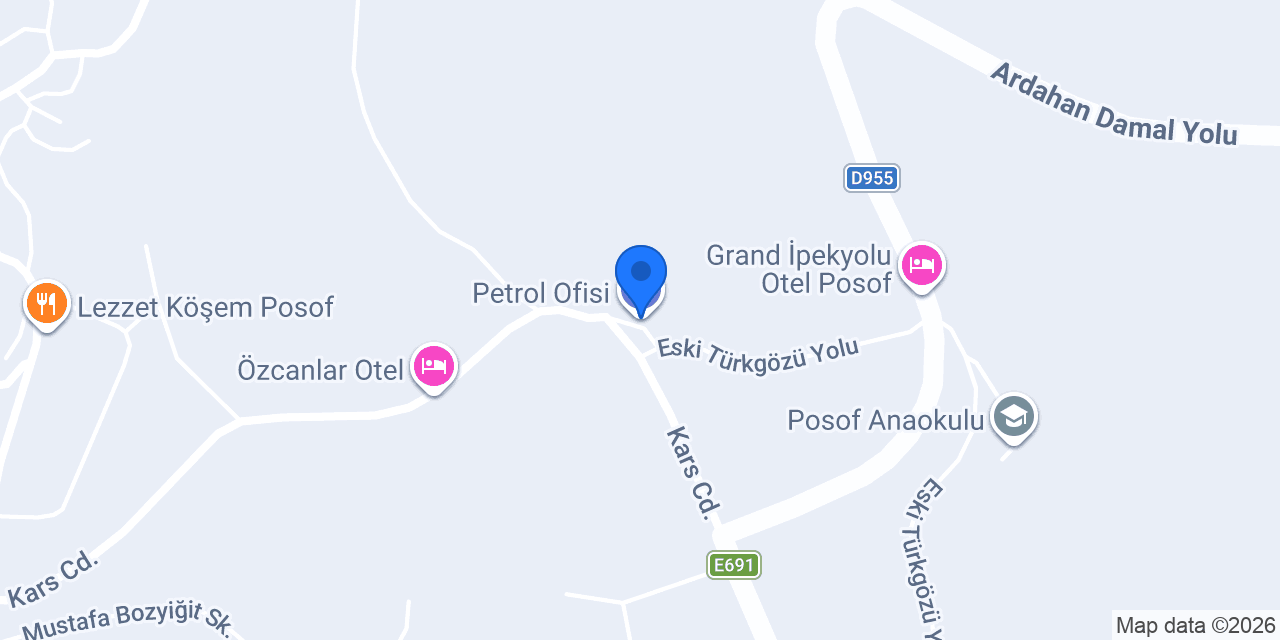 Petrol Ofisi konumu