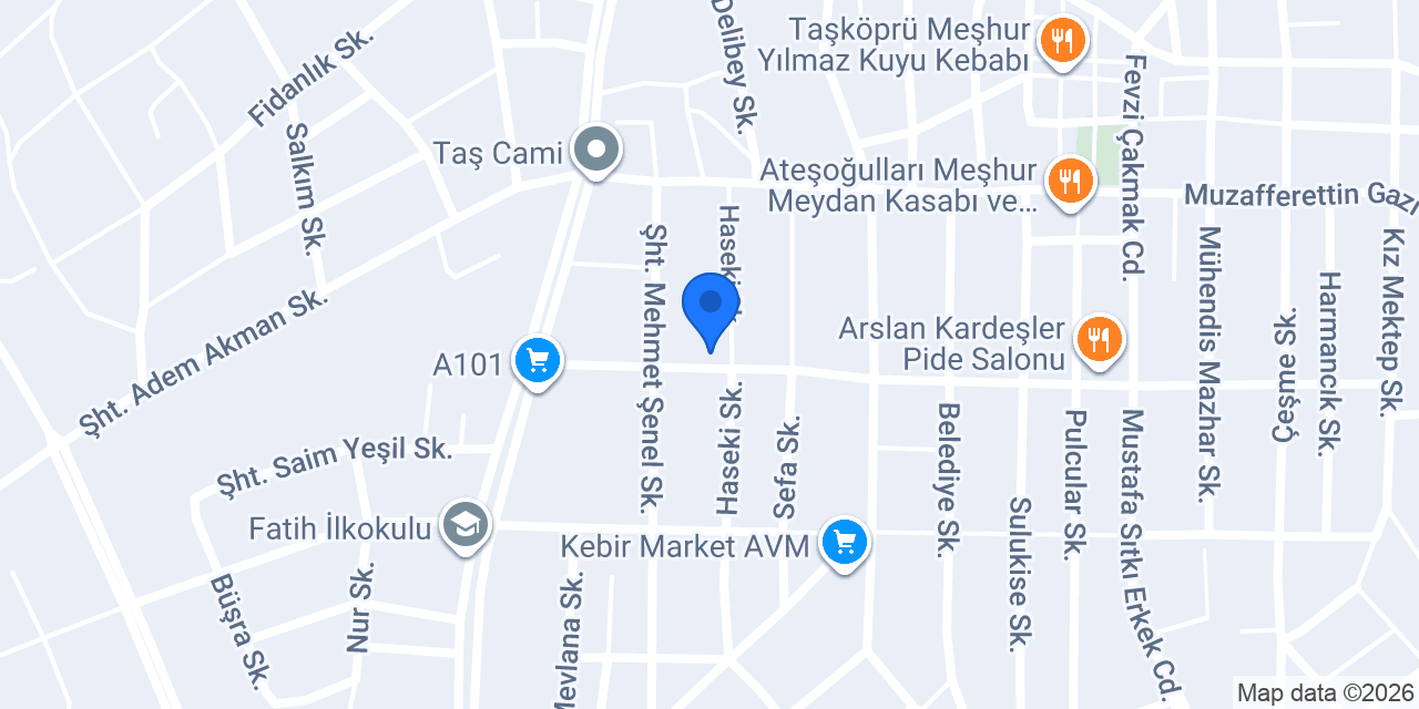 Taşköprü Bilgisayar Hastanesi konumu