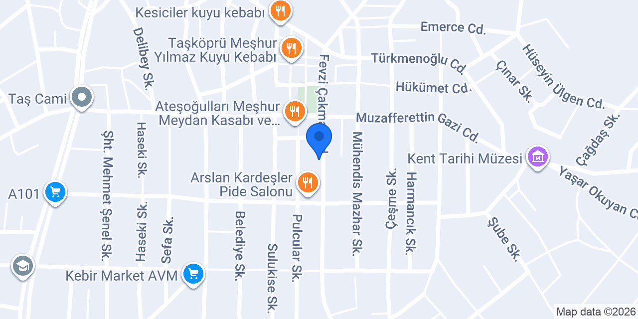 Korkmaz Sürücü Kursu konumu