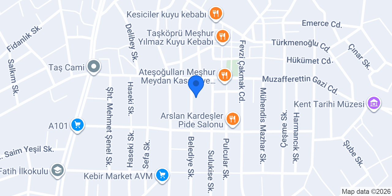Baysal köfte konumu