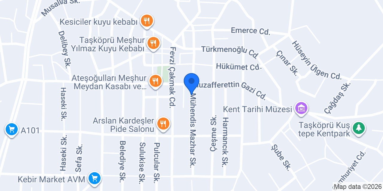 Aktaş Saatçilik konumu