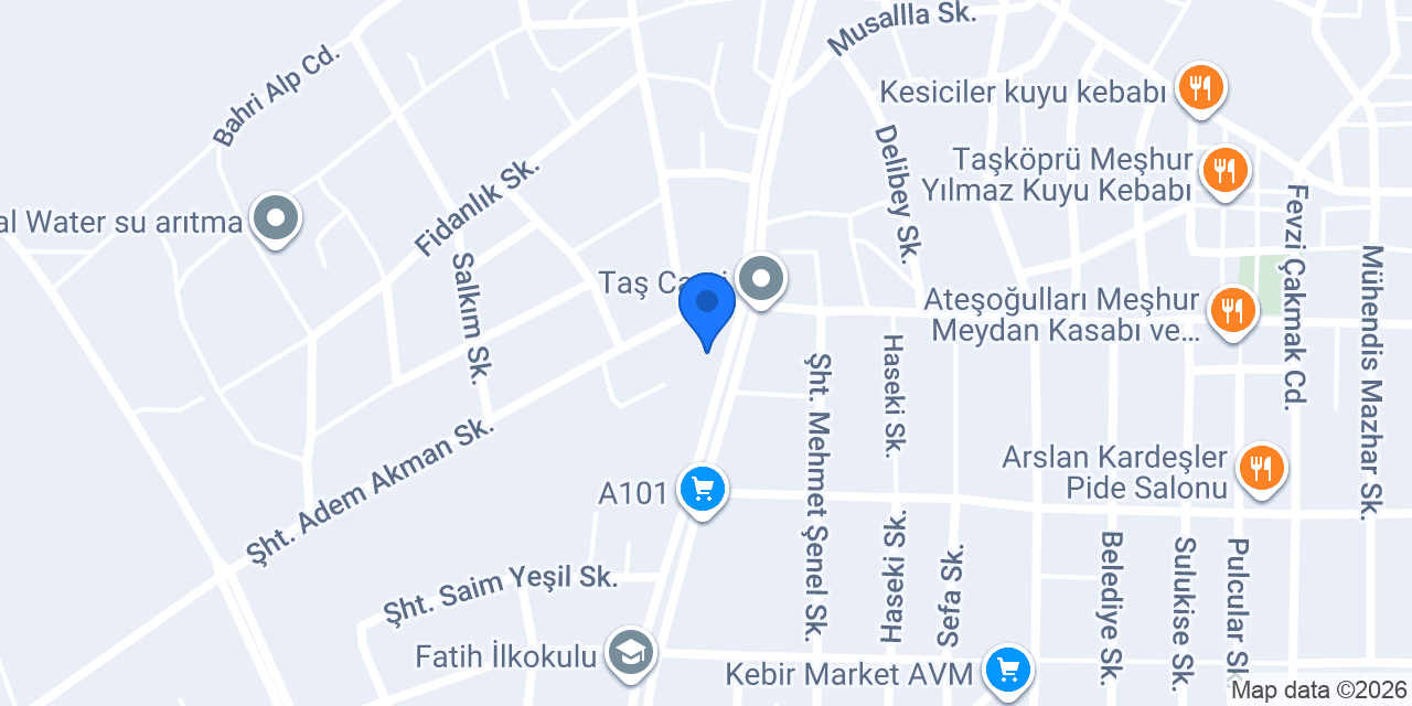 Adem Acar Erkek Öğrenci Yurdu konumu