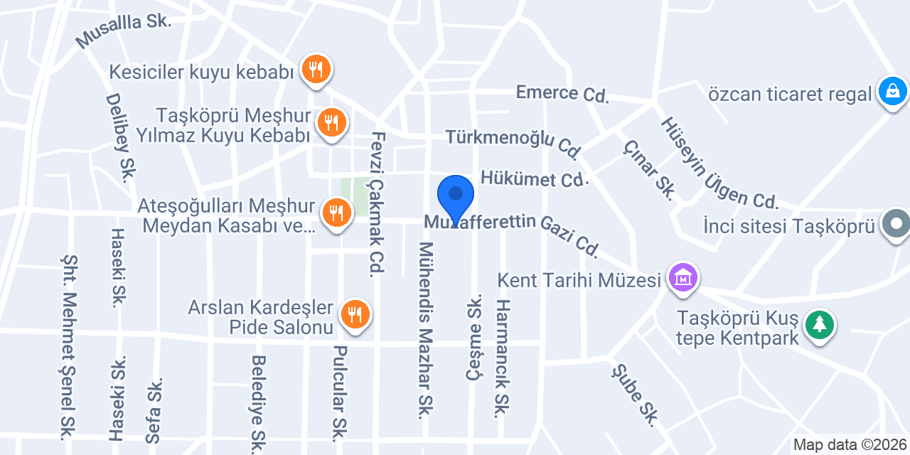 Özel Taşköprü Özsoy Sürücü Kursu konumu