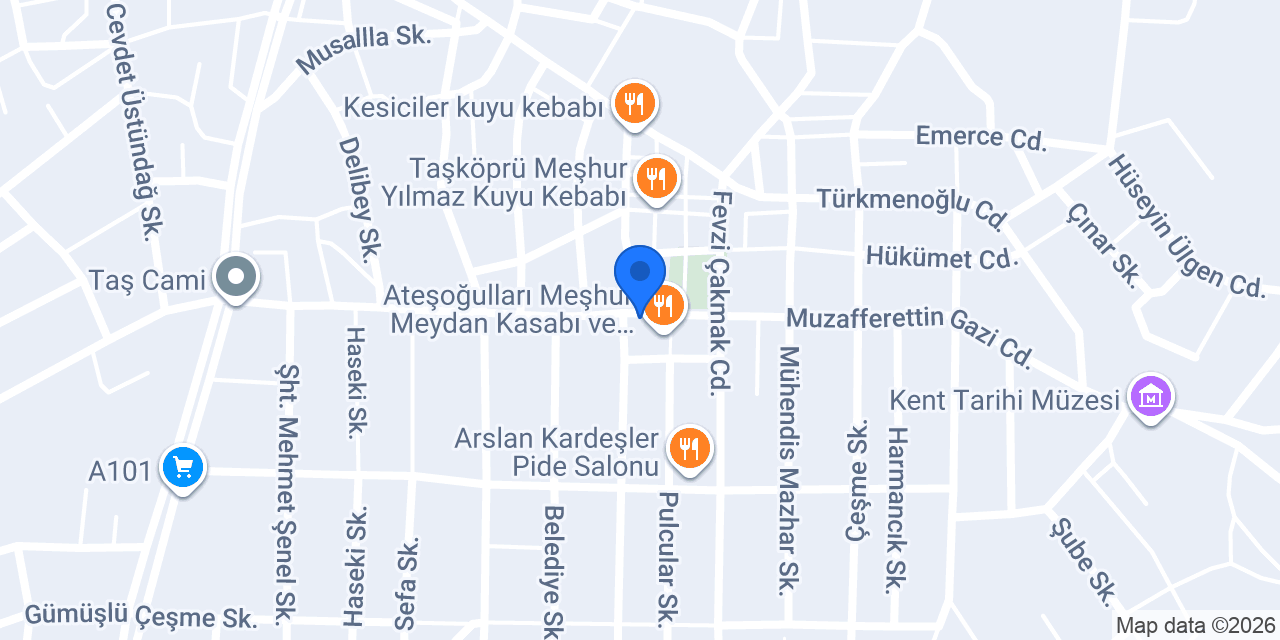 Akbank-taşköprü Şubesi konumu