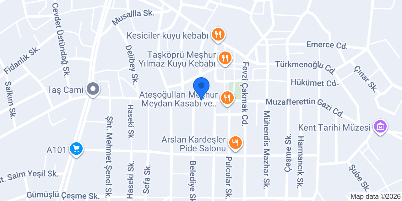 Öz Meydan Taksi konumu