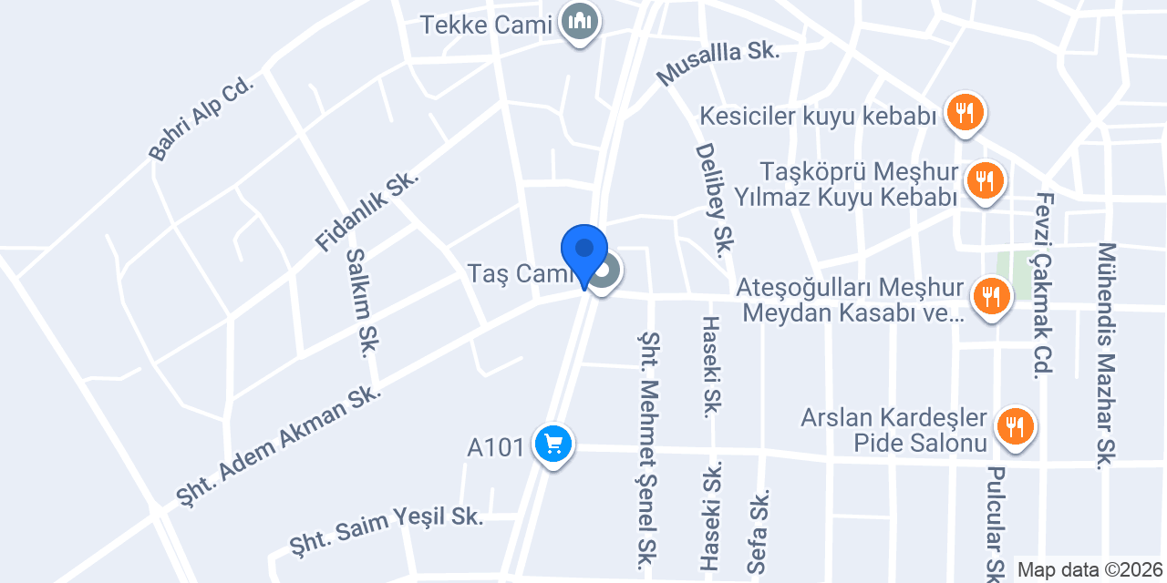 Çiçek Mobilya konumu
