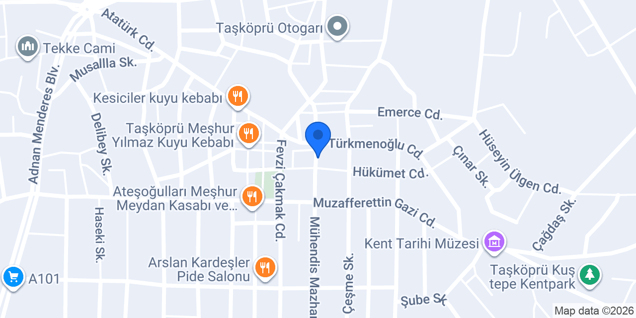 Kesiciler Kuyu Kebabı konumu