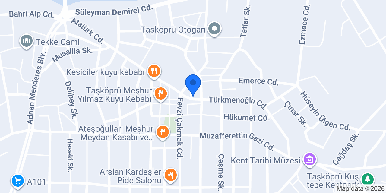 Hazinedaroğlu Ekmek Büfesi konumu