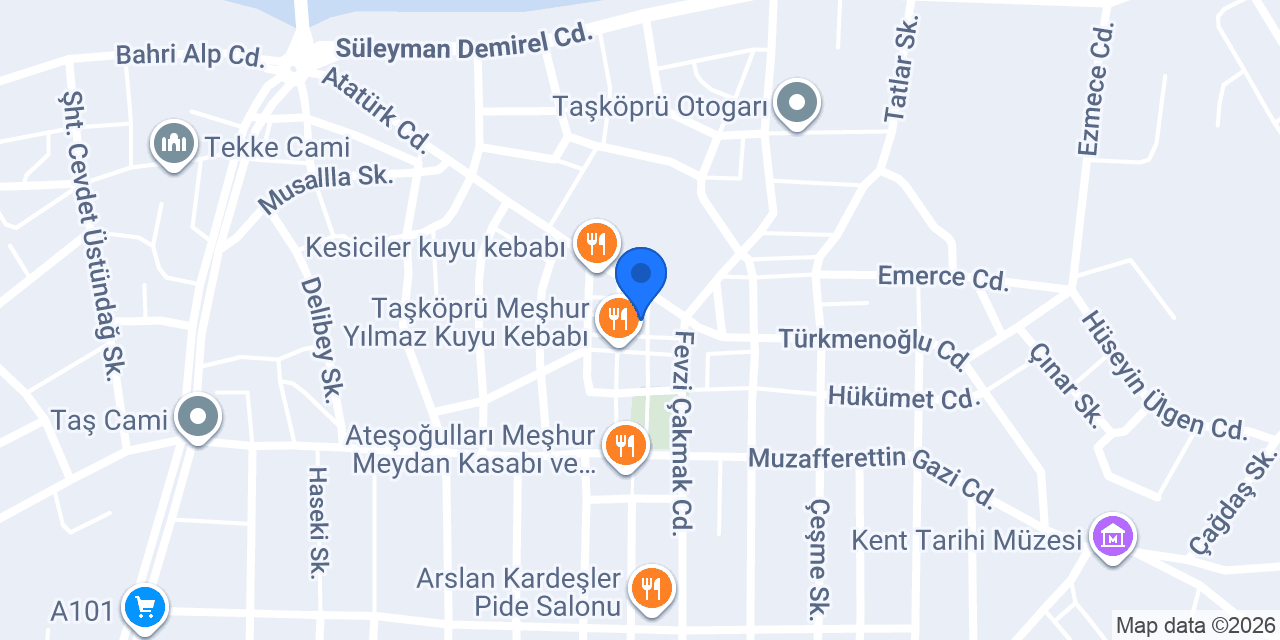 Taşköprü ANT Emlak konumu