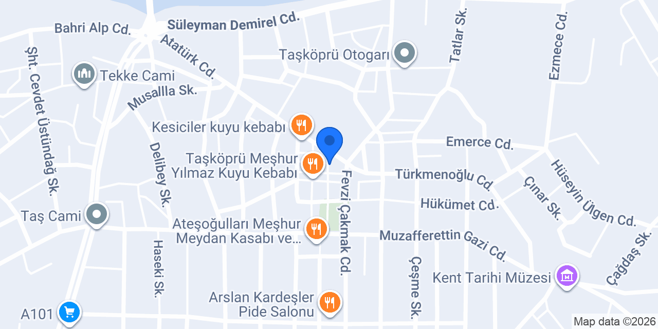 LİVİST SİGORTA TAŞKÖPRÜ ŞUBESİ - Abdullah GÜLDAL konumu
