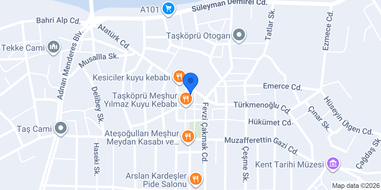 Taşköprü Noterliği konumu