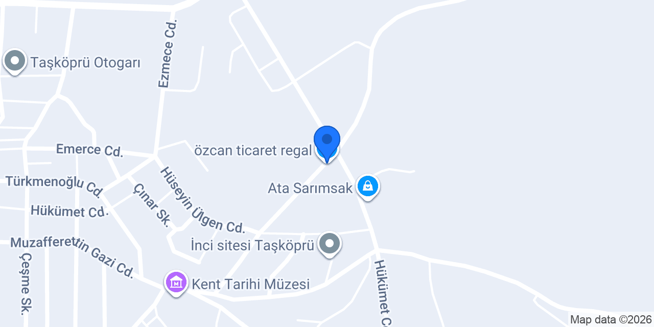 özcan ticaret regal konumu
