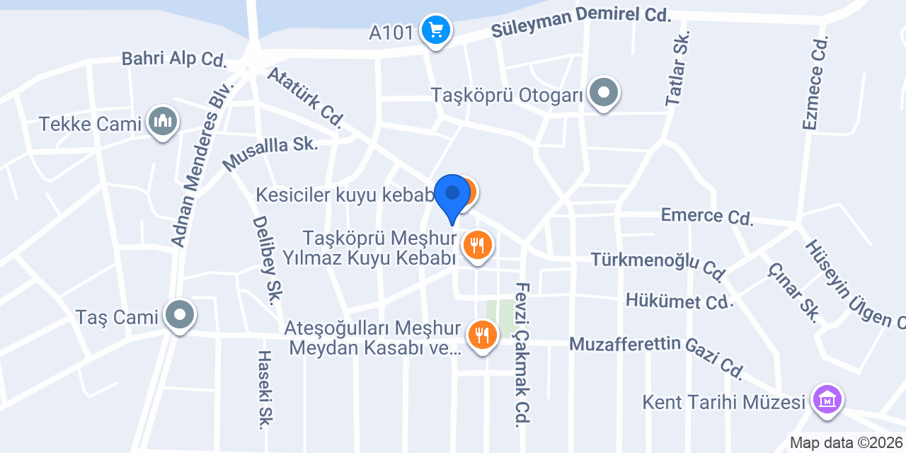 Taşköprü Özkurtlar İnşaat konumu