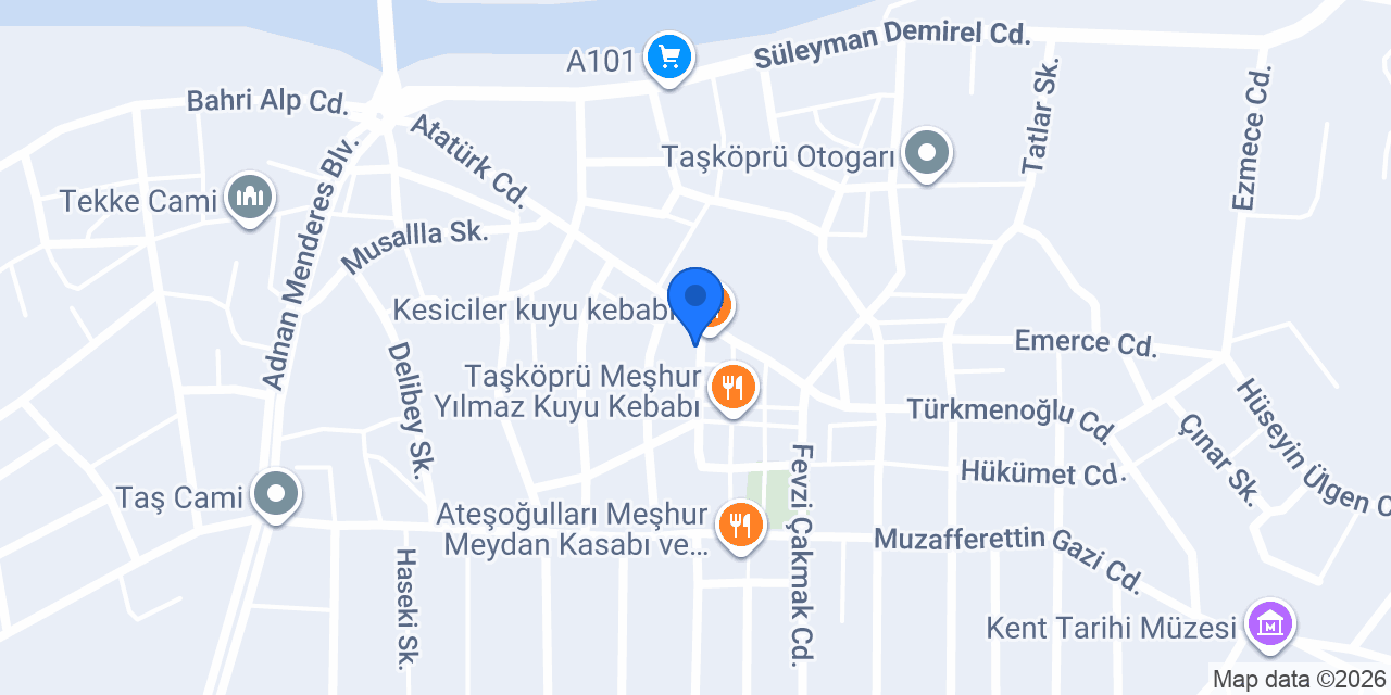 Kervan Köfte konumu