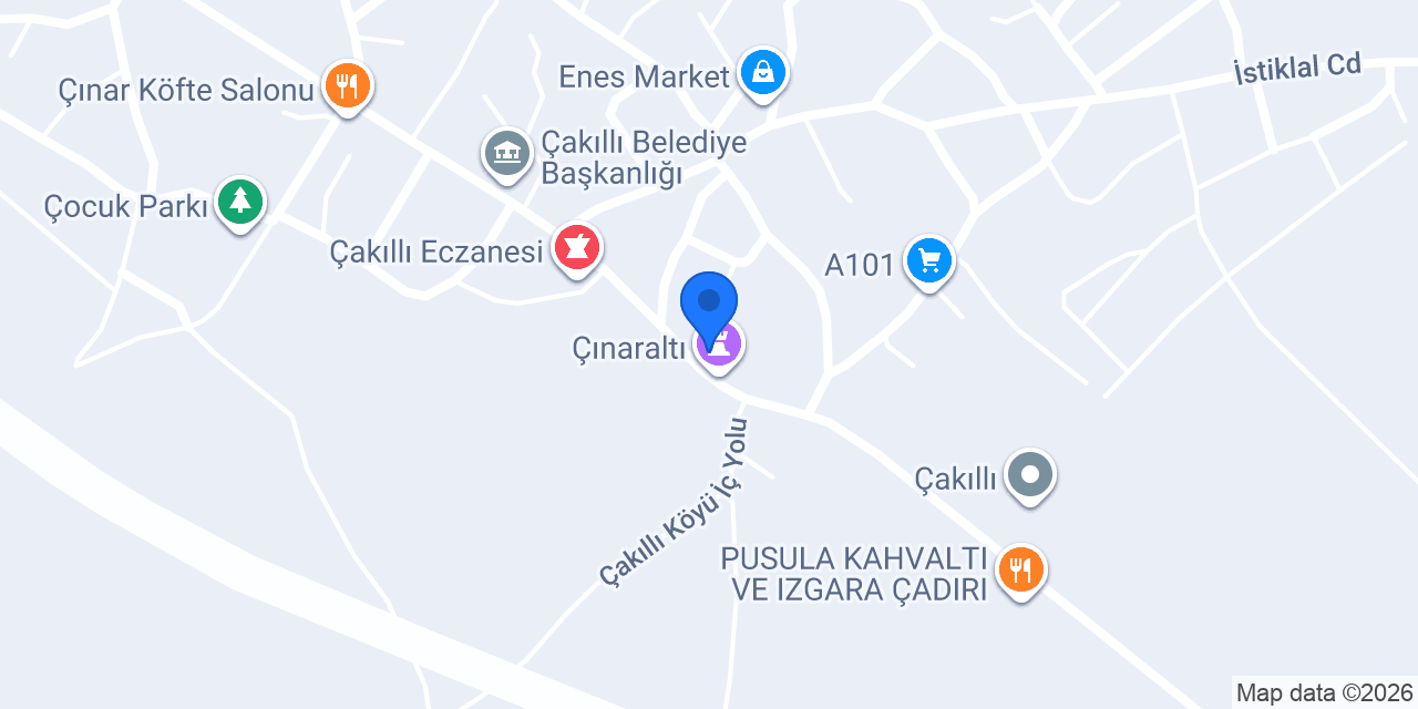 Çınar Aile Çay Bahçesi konumu