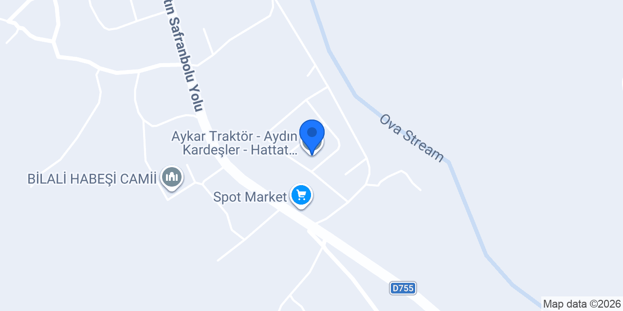 Aykar Traktör - Aydın Kardeşler - Hattat Valtra Traktör Satış, Yetkili Servis, Yedek Parça konumu