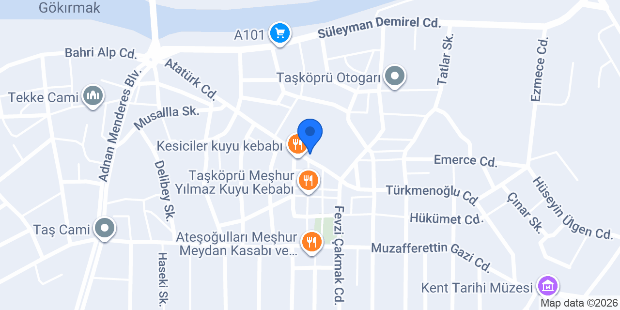 Taşköprü Ergün Otel konumu
