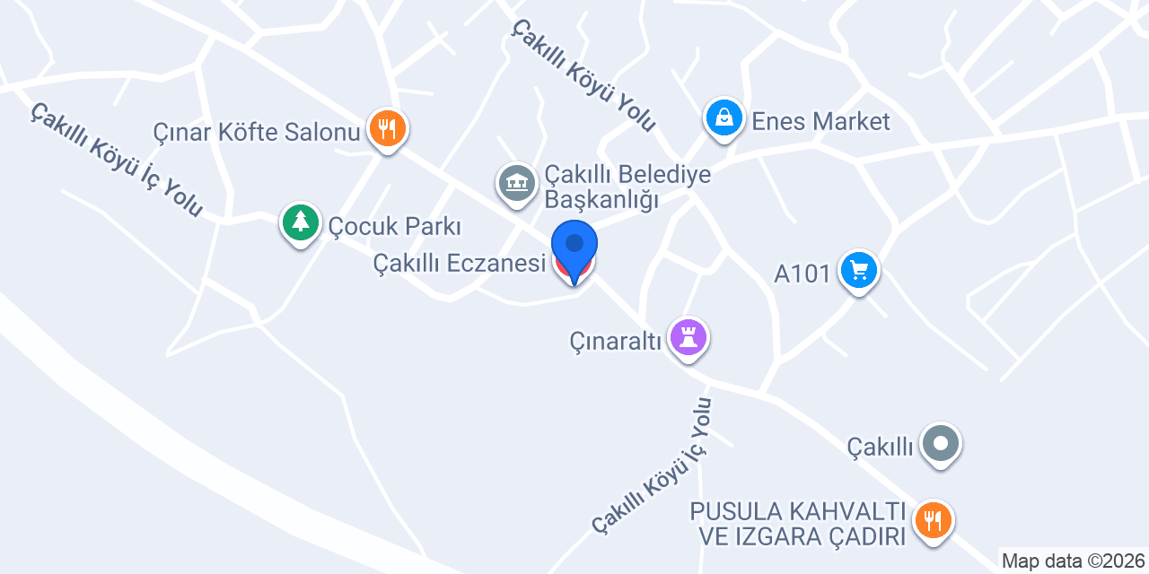 Çakıllı Eczanesi konumu