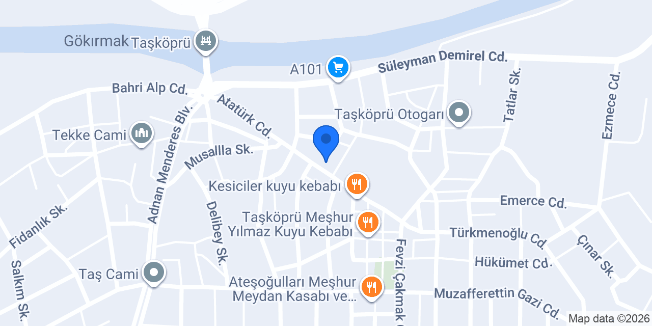 Muzafferettin Gazi İlkokulu konumu