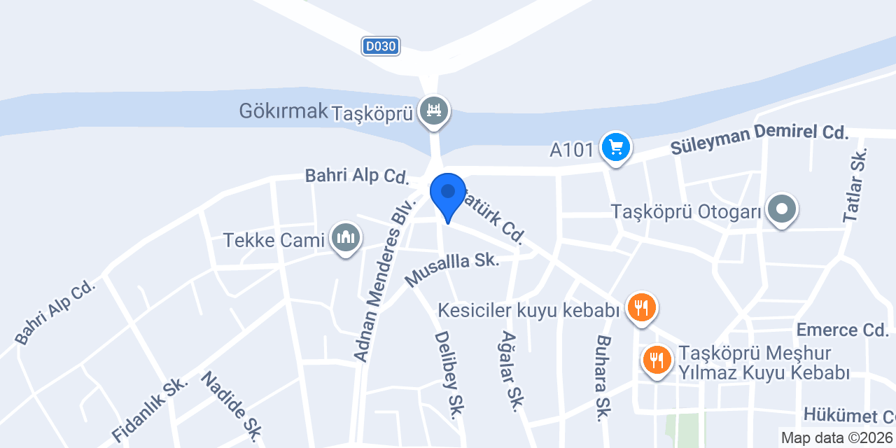 Taşköprü Elektrik Elektronik konumu