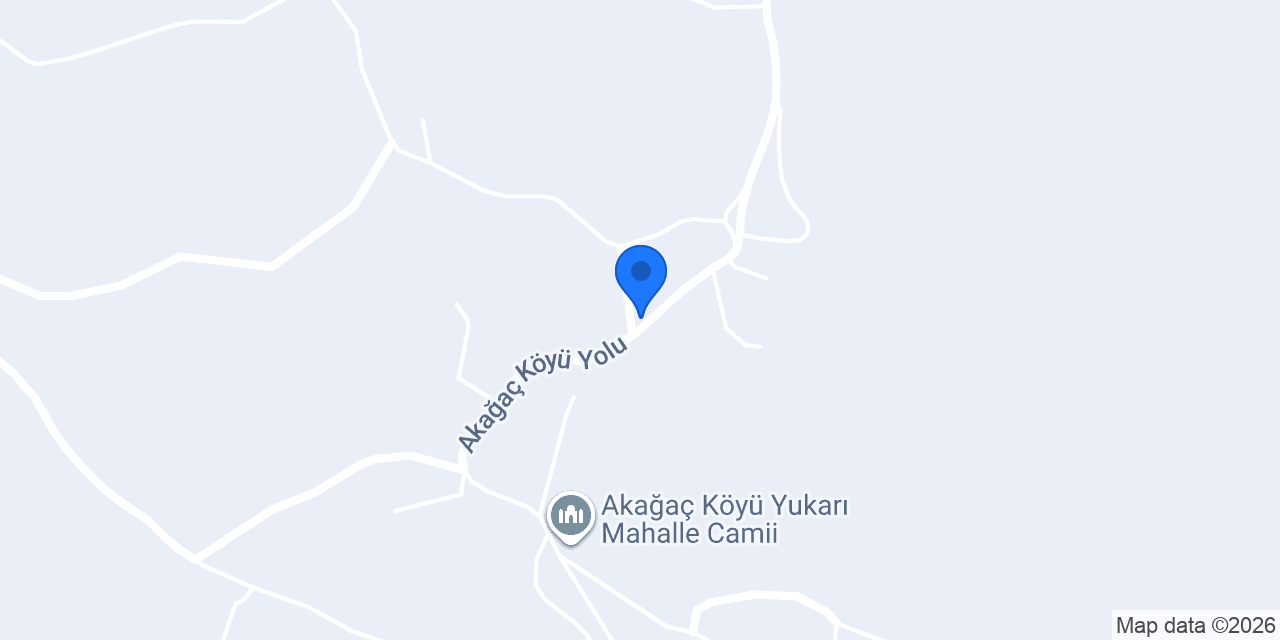 Akağaç Yukarı İlköğretim Okulu konumu