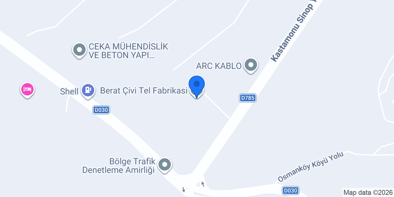 Berat Çivi Tel Fabrikasi konumu