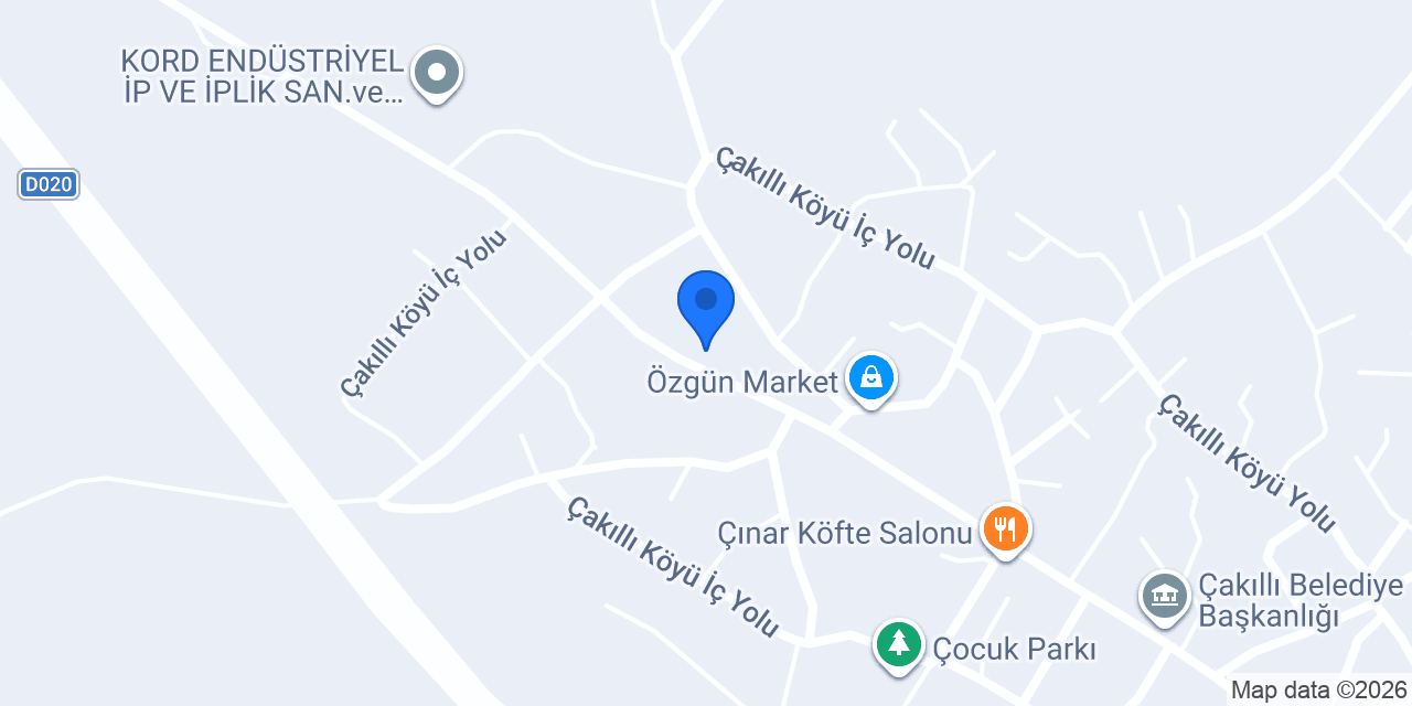ÇAKILLI OTO VE HALI YIKAMA konumu