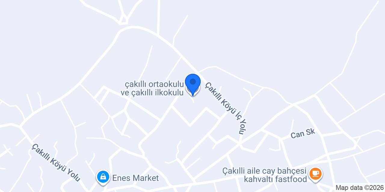 çakıllı ortaokulu ve çakıllı ilkokulu konumu