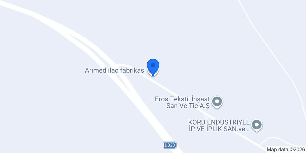 Arımed ilaç fabrikası konumu