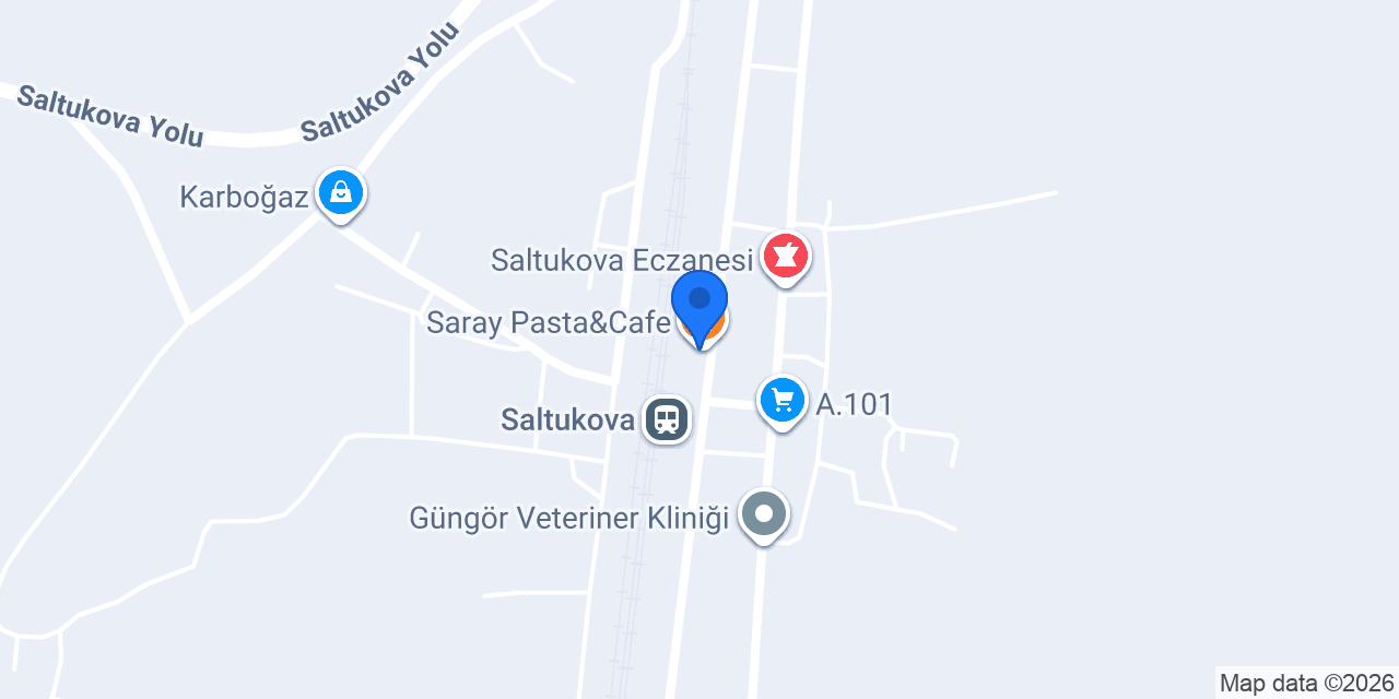 Saray Pasta&Cafe konumu