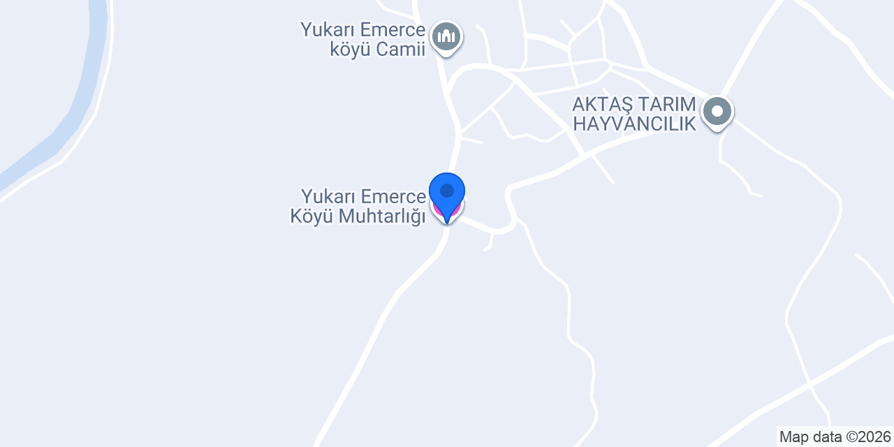 Yukarı Emerce Köyü Muhtarlığı konumu