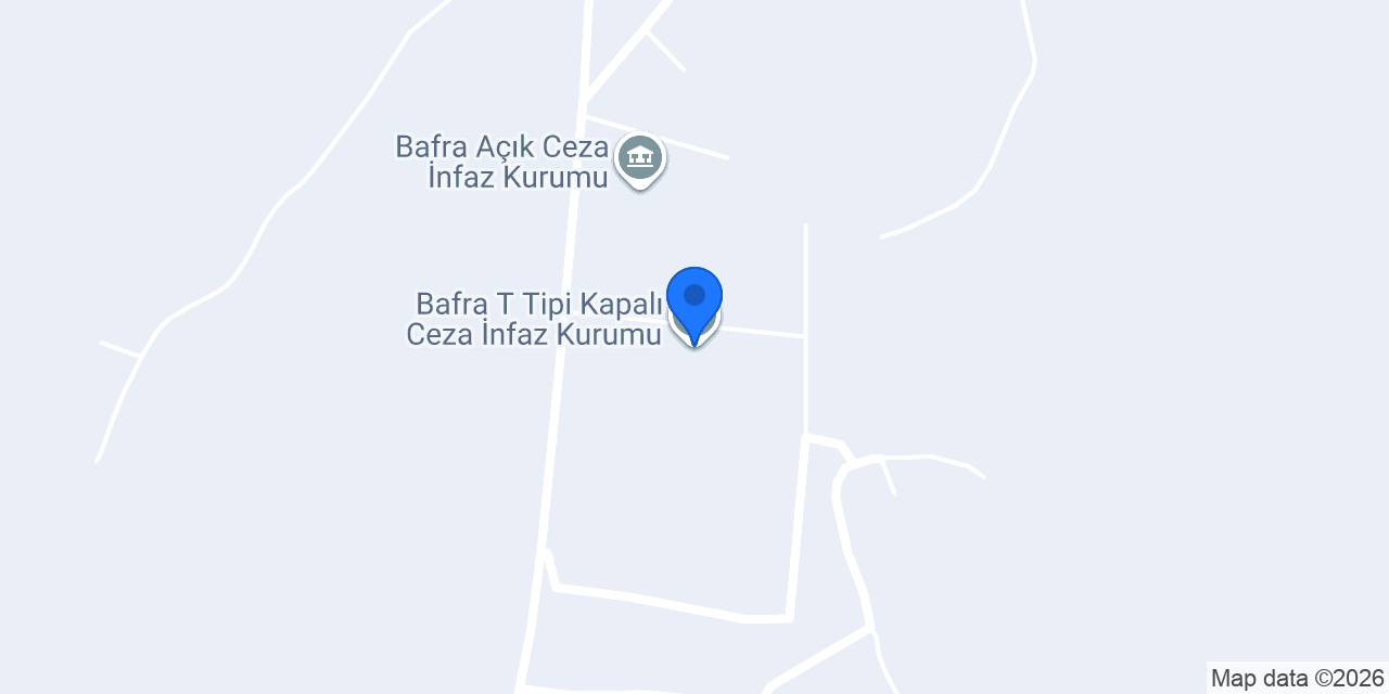 Bafra T Tipi Kapalı Ceza İnfaz Kurumu konumu