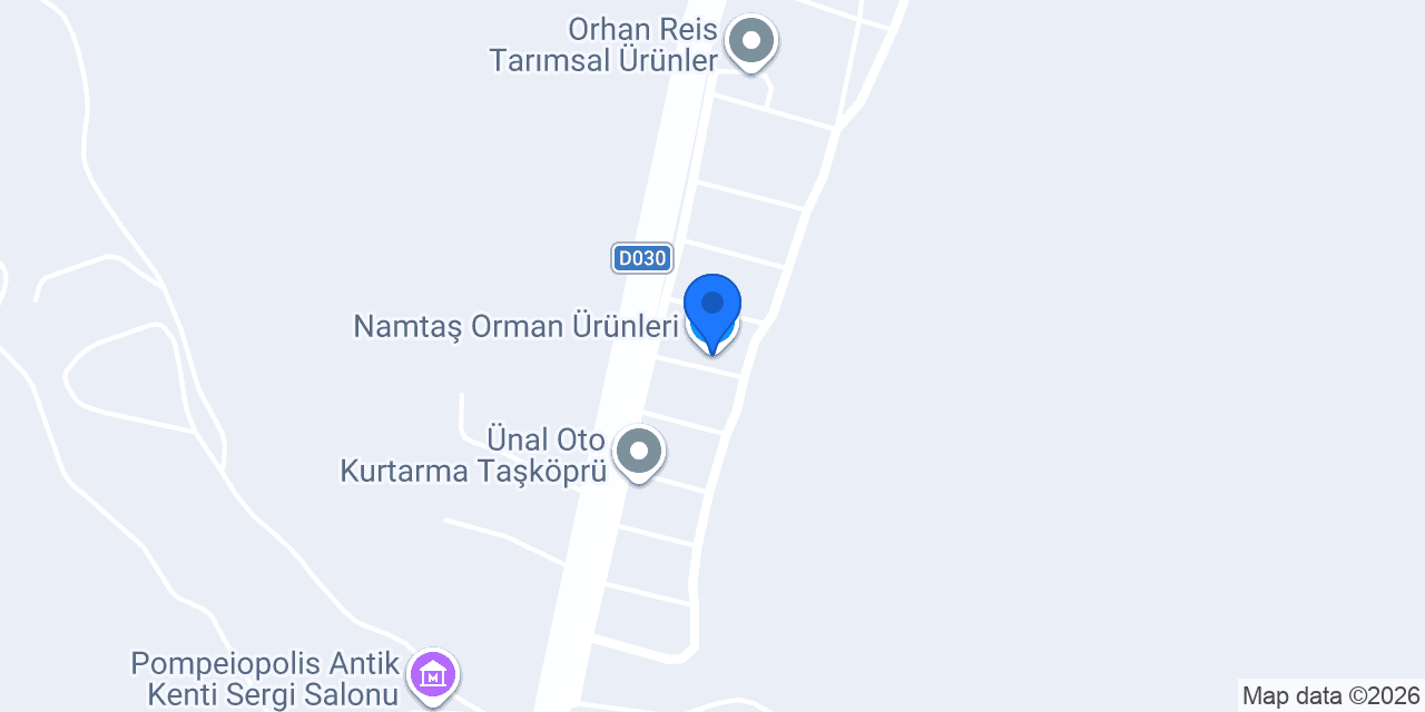 Namtaş Orman Ürünleri konumu