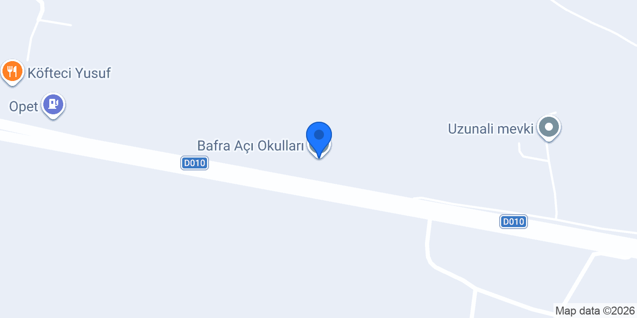 Bafra Açı Okulları konumu