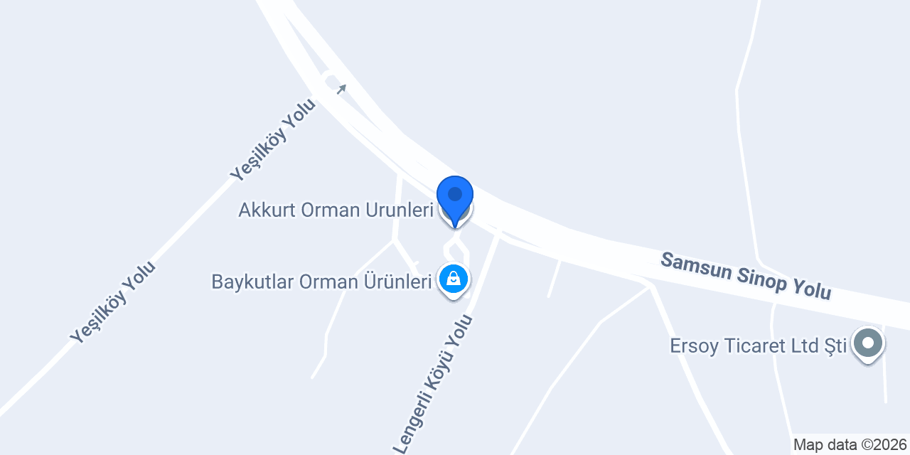 Akkurt Orman Urunleri konumu